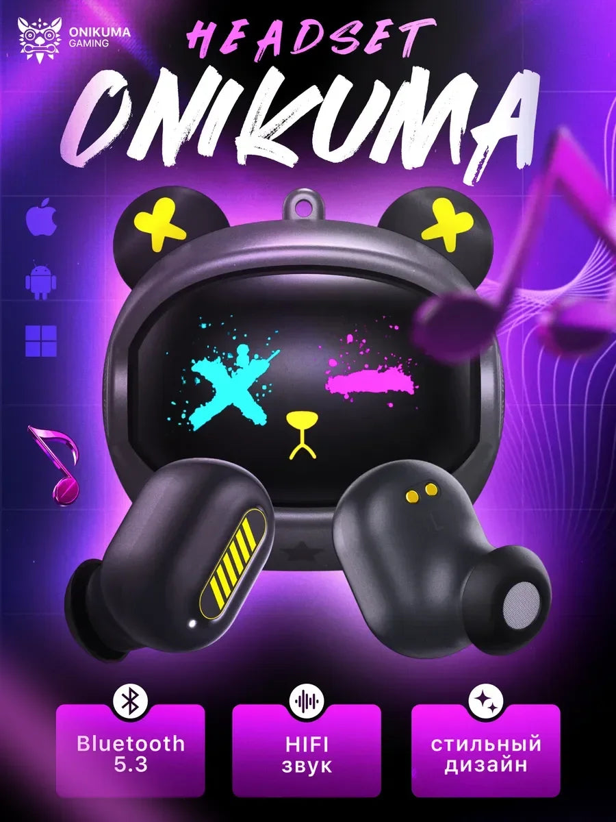 ONIKUMA T20 Gaming 
سماعات أذن لاسلكية جديدة بتصميم دوار قابل للطي