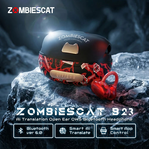 Zombies Cat B23 Graffiti Design
 سماعات أذن لاسلكية بتقنية بلوتوث من زومبي كات