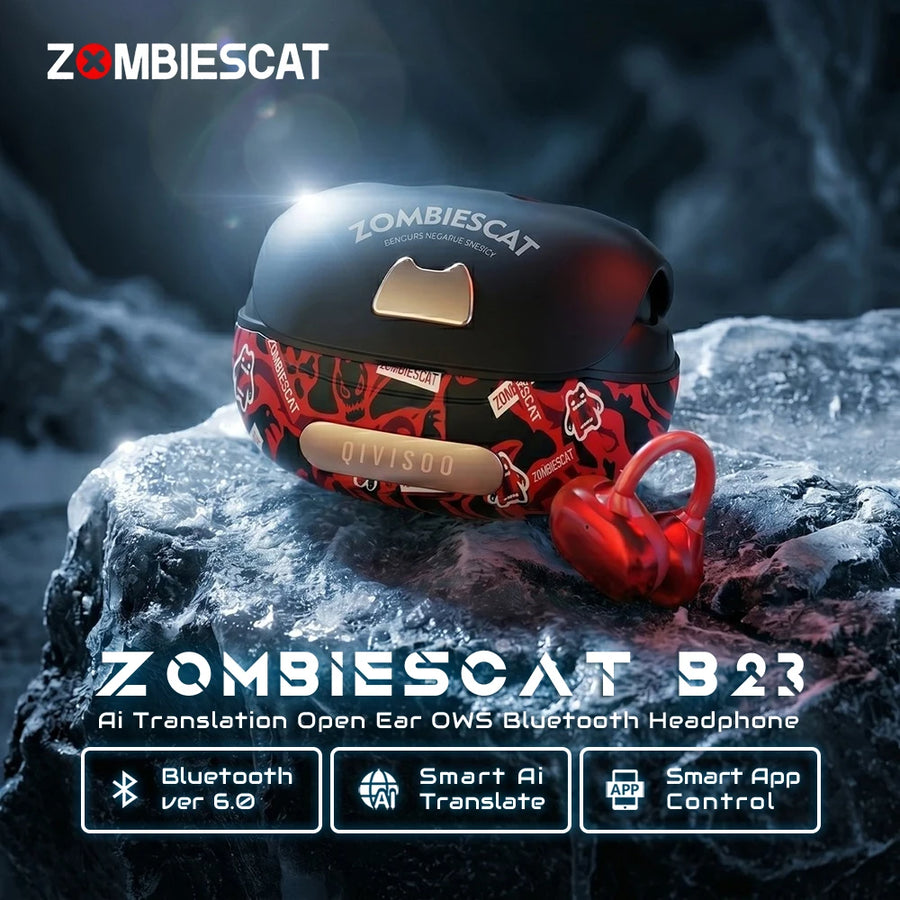 Zombies Cat B23 Graffiti Design
 سماعات أذن لاسلكية بتقنية بلوتوث من زومبي كات