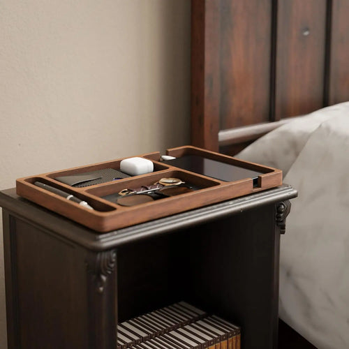Office Desktop Storage Box 
صندوق تخزين خشبي لسطح المكتب